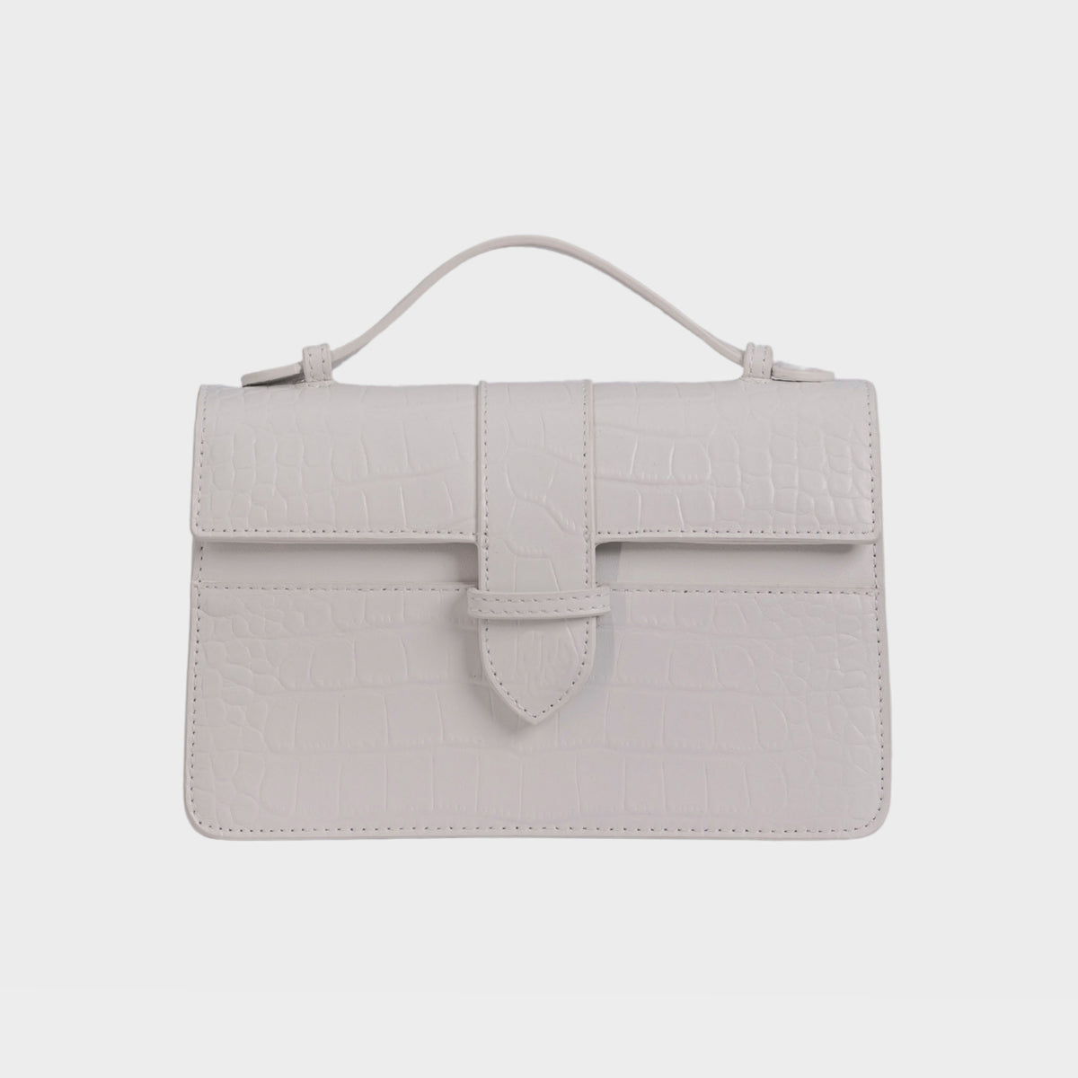 Chez La Mer Lille Bag Crocodile White leather