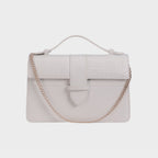 Chez La Mer Lille Bag Crocodile White leather