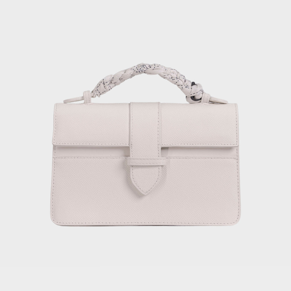 Chez La Mer Lille Bag White Epsom leather