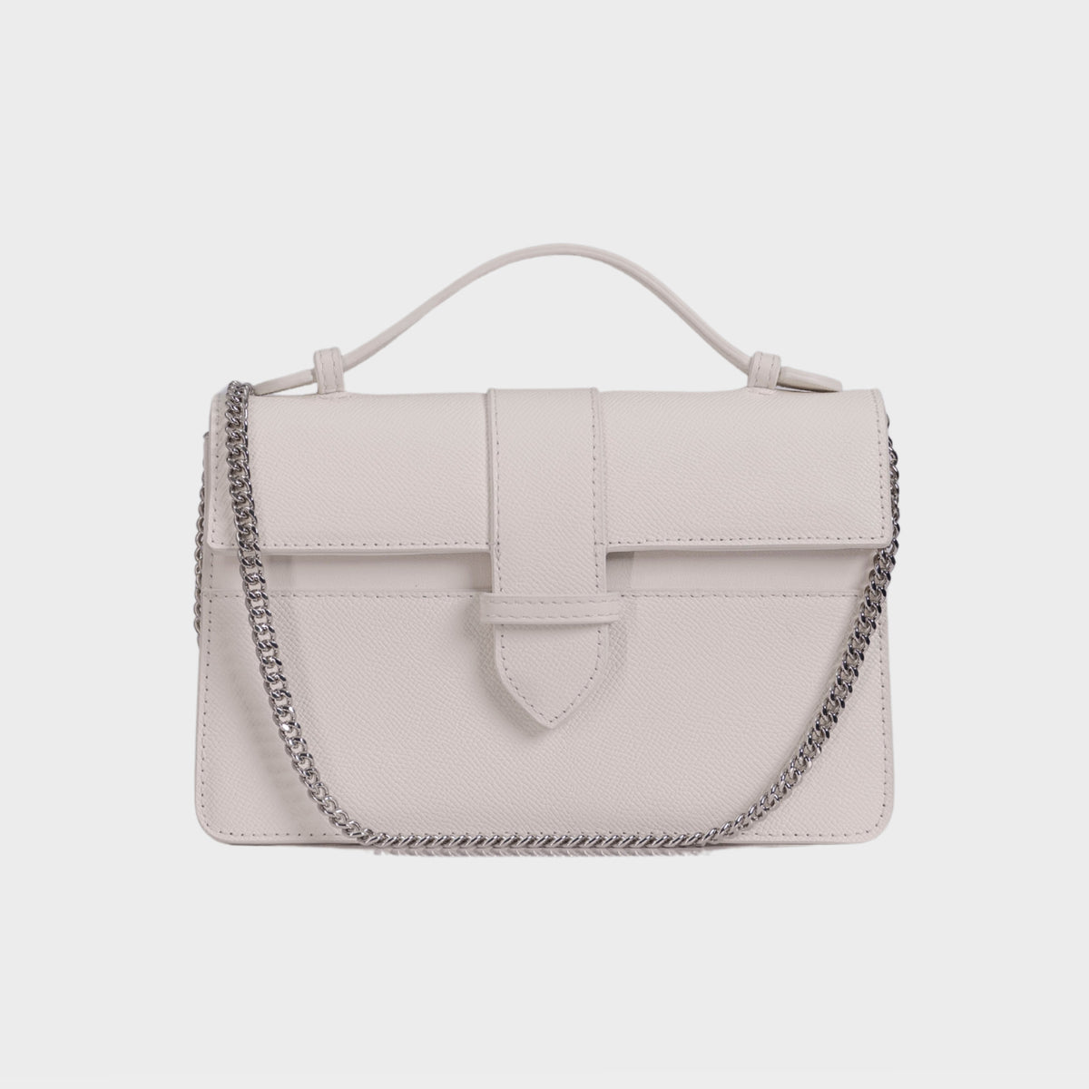 Chez La Mer Lille Bag White Epsom leather