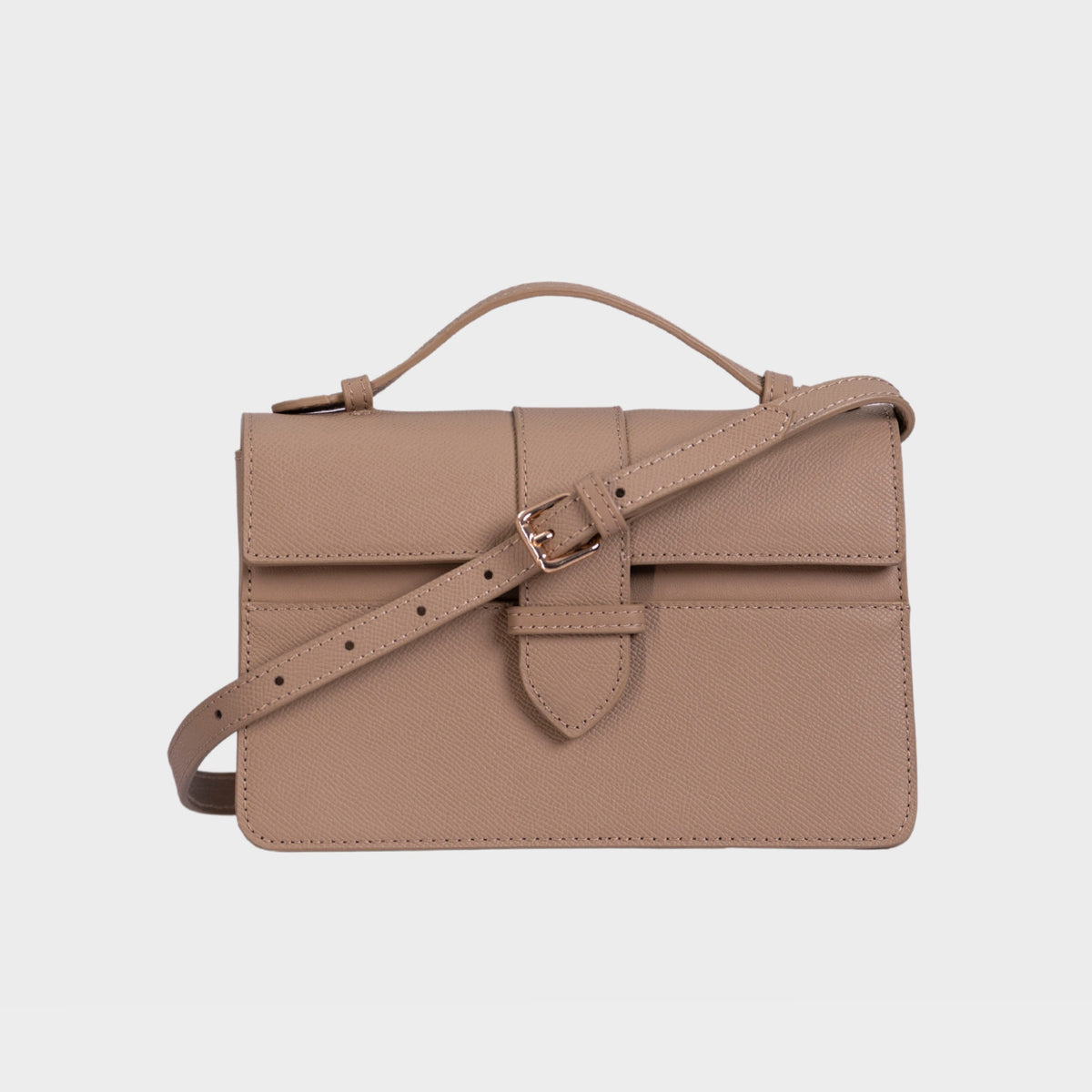 Chez La Mer Lille Bag Nude Epsom leather