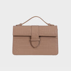 Chez La Mer Lille Bag Crocodile Nude leather