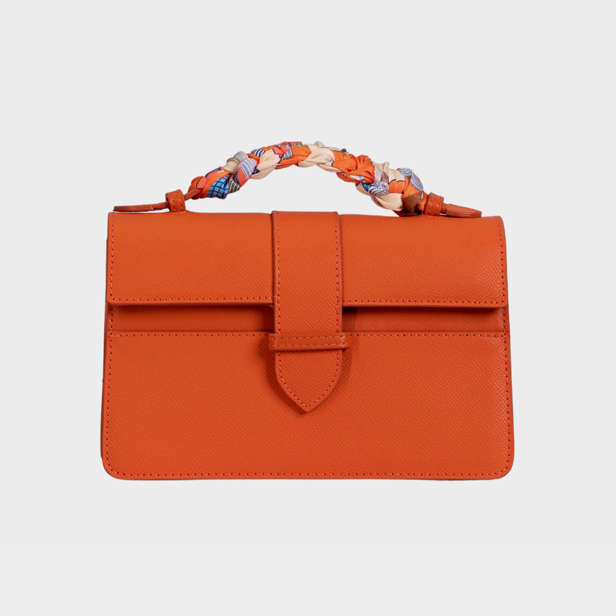 Chez La Mer Lille Bag Orange Epsom Leather
