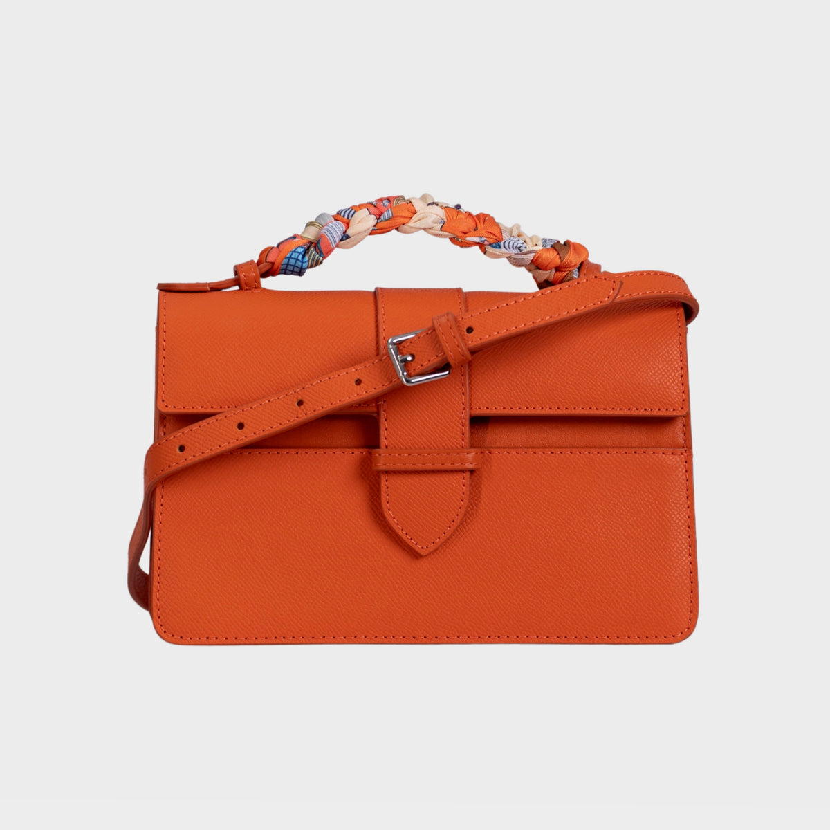 Chez La Mer Lille Bag Orange Epsom Leather