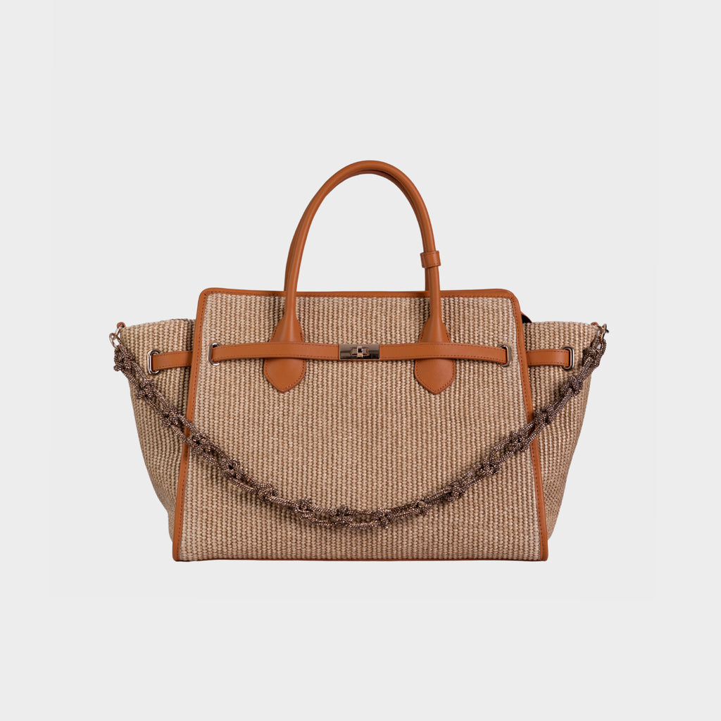 Chez La Mer La Provence Bag Medium Camel