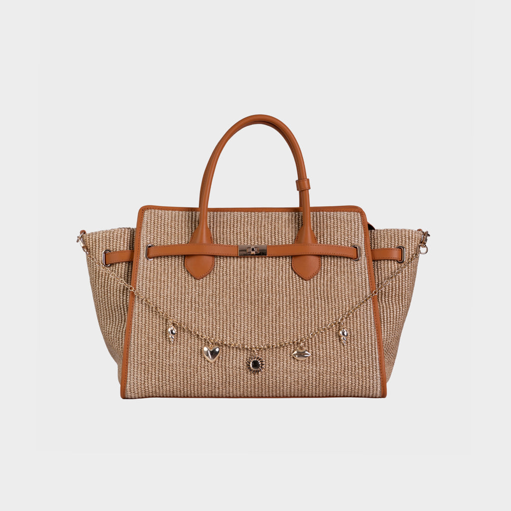Chez La Mer La Provence Bag Medium Camel