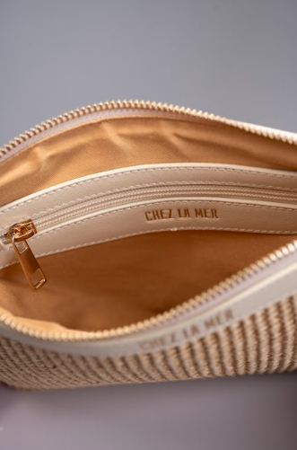 Chez La Mer La Provence Clutch Off White