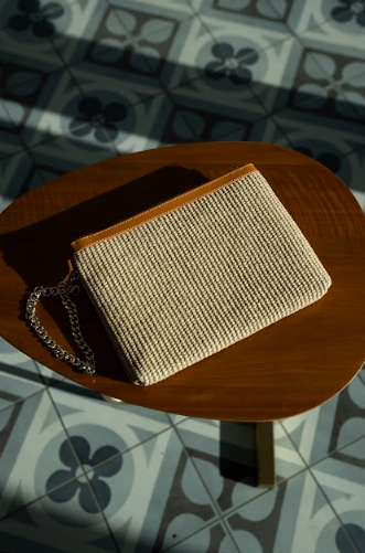 Chez La Mer La Provence Clutch Camel