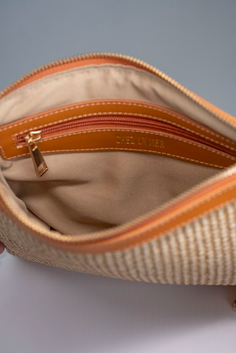 Chez La Mer La Provence Clutch Camel