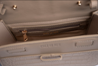 Chez La Mer Lille Bag Crocodile Nude leather
