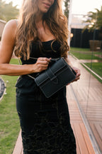 Chez La Mer Lille Bag Black Epsom leather