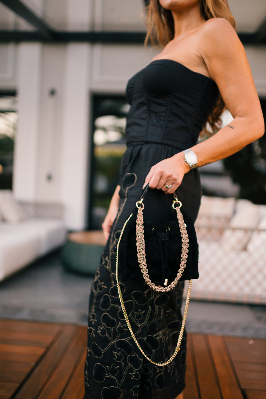 Chez La Mer Méribel Bag Black mini