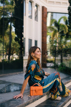 Chez La Mer Lille Bag Orange Epsom Leather