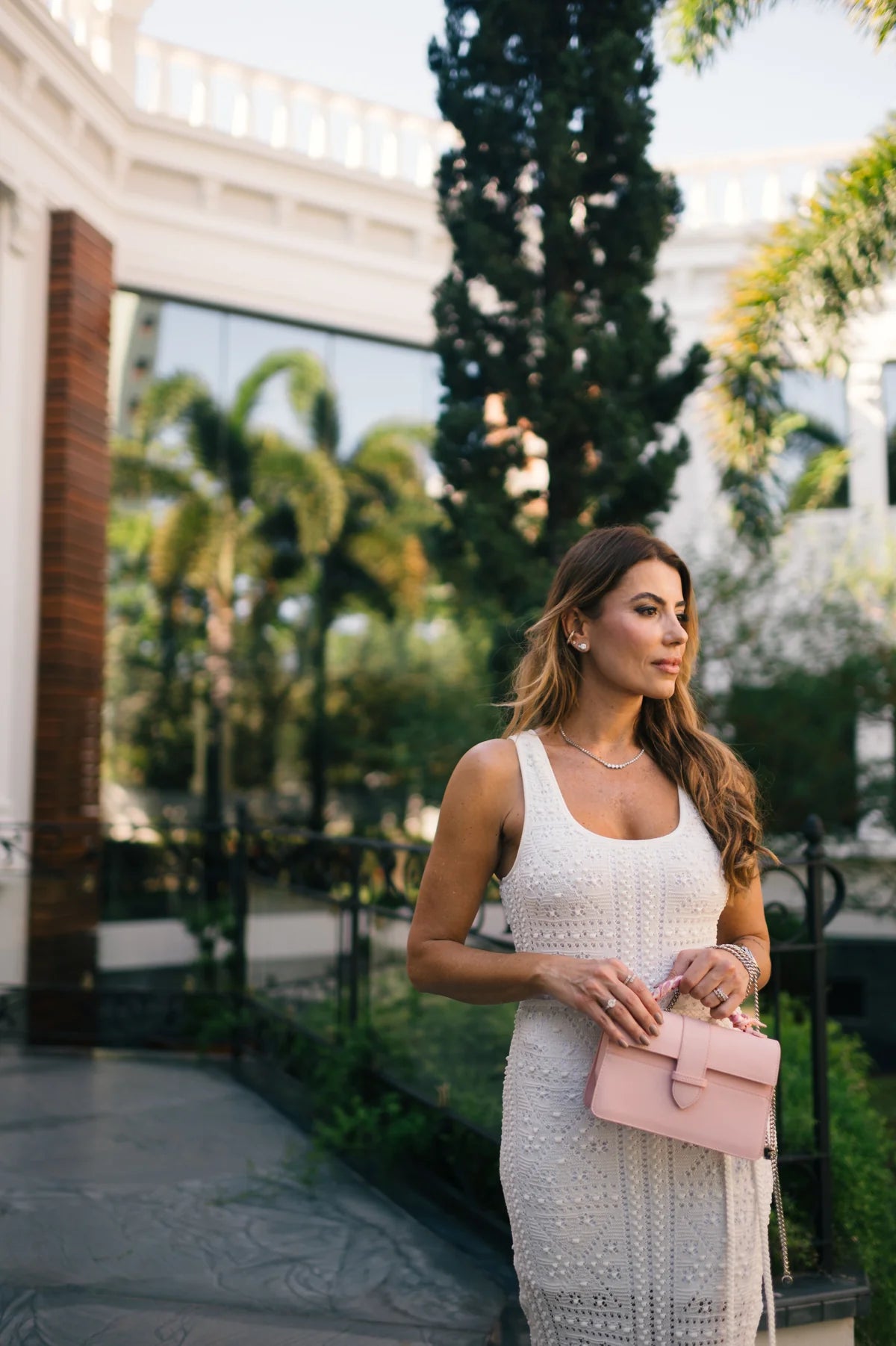 Chez La Mer Lille Bag Blush Epsom leather