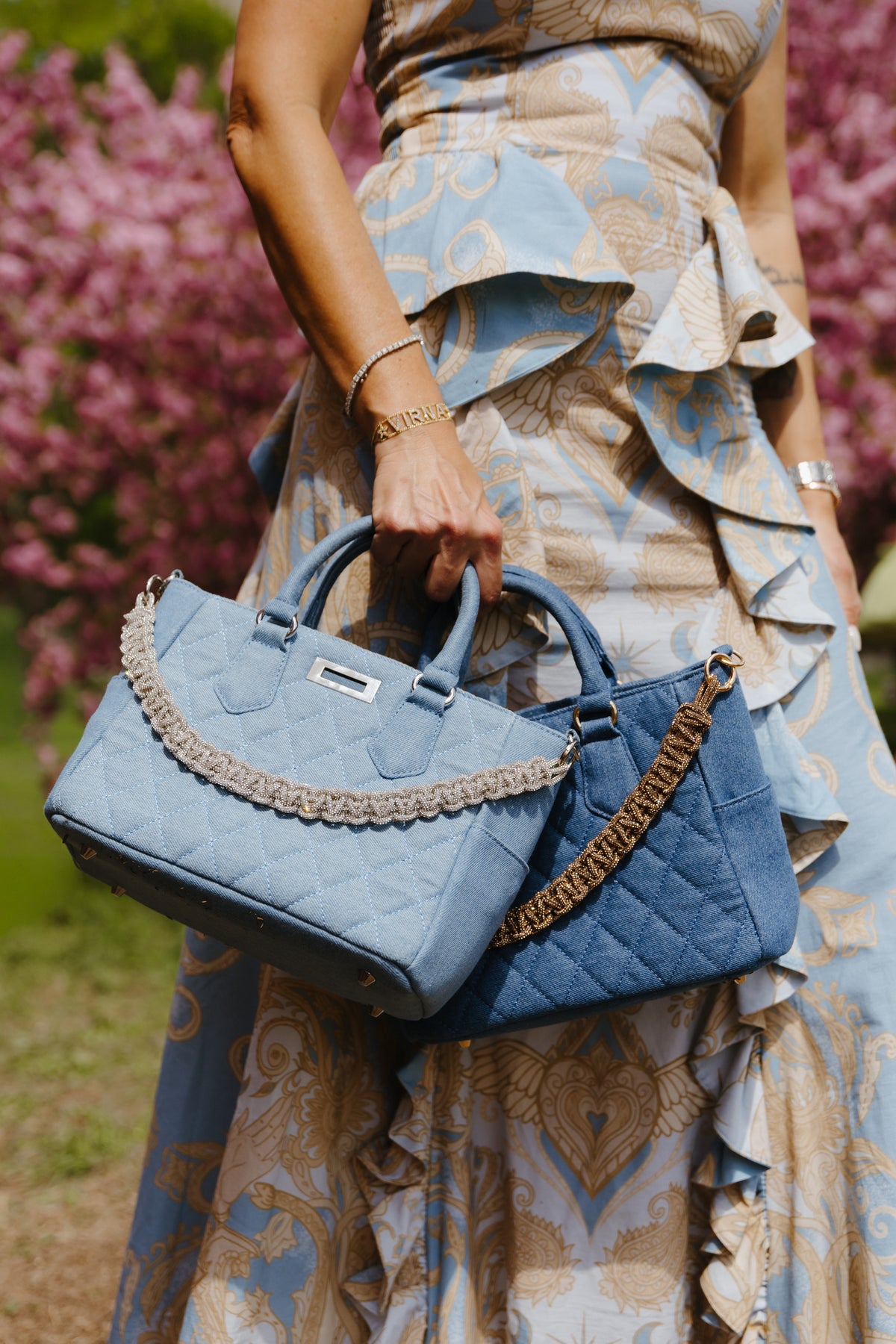Chez La Mer Saint Tropez mini Bag in Dark Denim