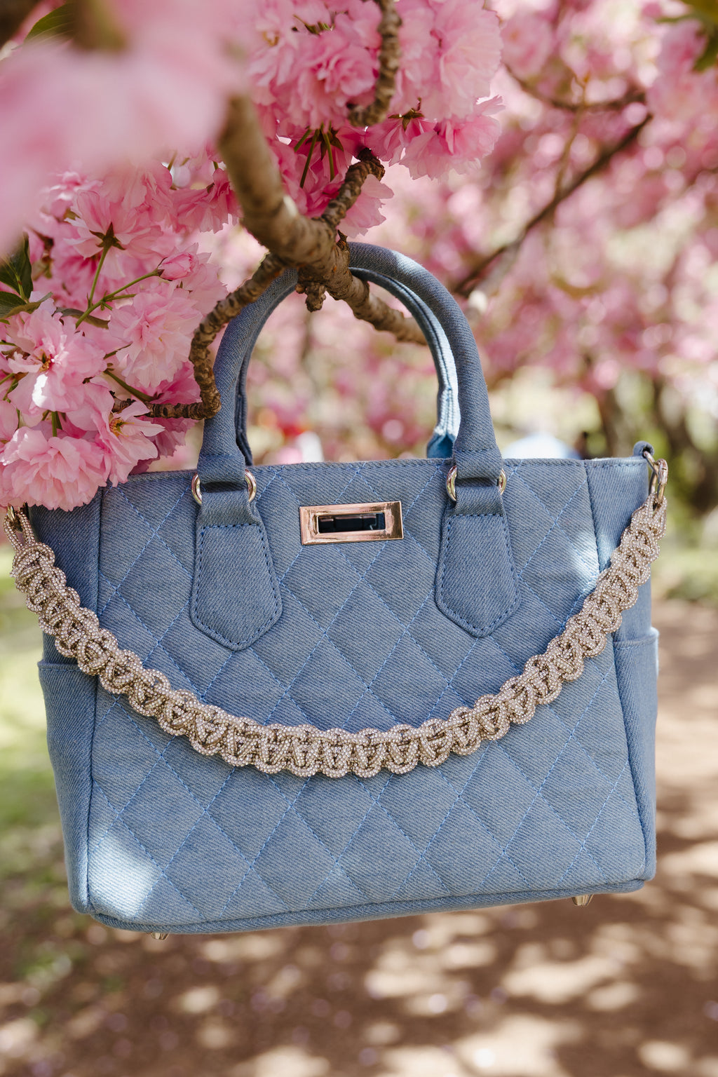 Chez La Mer Saint Tropez mini Bag in Light Denim