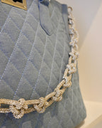Chez La Mer Saint Tropez medium Bag in Light Denim