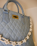 Chez La Mer Saint Tropez medium Bag in Light Denim
