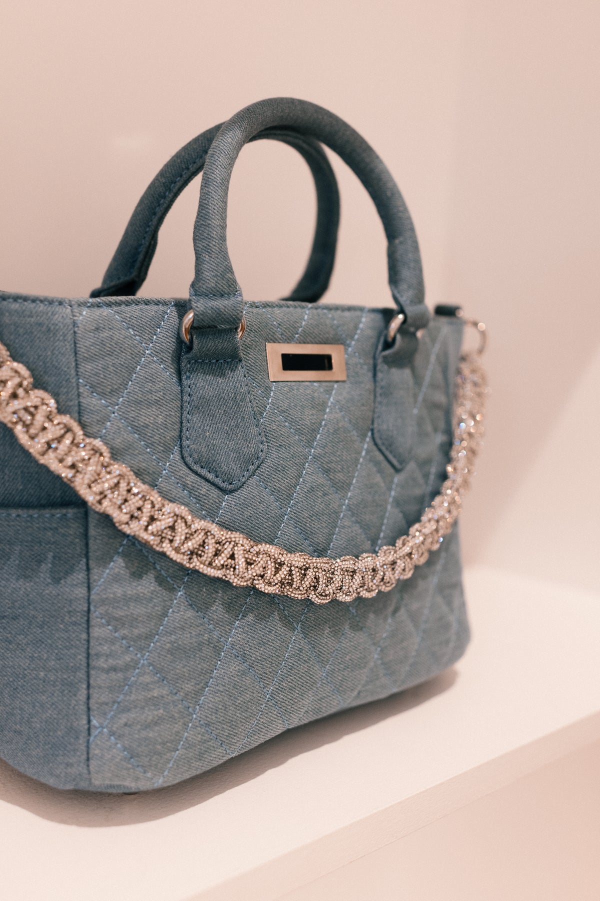 Chez La Mer Saint Tropez mini Bag in Light Denim
