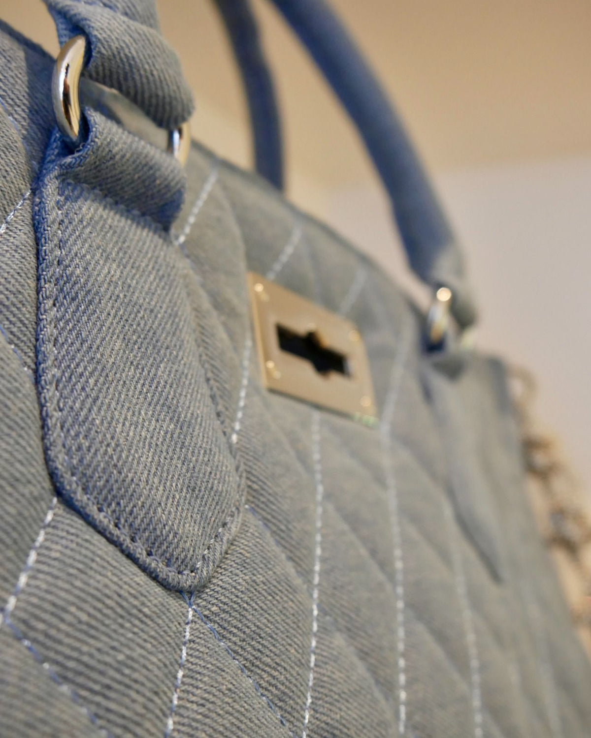 Chez La Mer Saint Tropez mini Bag in Light Denim
